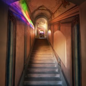 Boční schodiště Svatých schodů